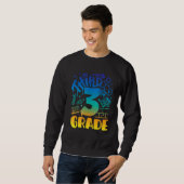 Sweatshirt Back To School Third 3rd Grade Teacher Boys Graffi (Devant entier)