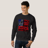 Sweatshirt Back Up Terry L'A Mis En Reverse 4 juillet Amériqu (Devant entier)