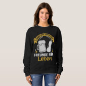 Sweatshirt Backprint Papa und Tochter Freunde für Leben Germa (Devant entier)