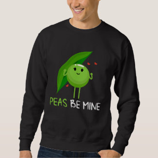 Sweatshirt Backprint Peas be mine pea and pea pod