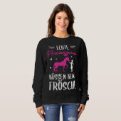 Sweatshirt Backprint Real Princess Kissing No Frogs Horse (Devant entier)