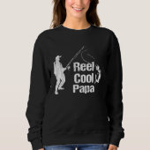 Sweatshirt Backprint Reel cool Papa (Devant)