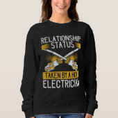 Sweatshirt Backprint Relationship Status Taken By A Hot Elect (Devant)