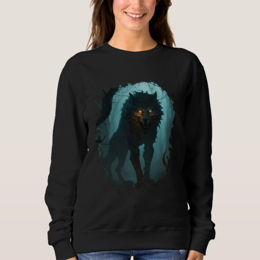 Sweatshirt Backprint Shadowhunters in the darkest forest a le (Devant)
