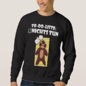 Sweatshirt Backprint To Do List Do Nothing Sloth (Devant)