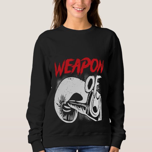 Sweatshirt Backprint Weapon Of Stress Reduction Boxing (Devant)
