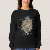 Sweatshirt Backprint Zodiac Sign Leo (Devant)