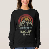 Sweatshirt Bacliff Texas Mountain Sunset Sunrise Kayaking (Devant)