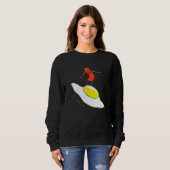 Sweatshirt Bacon Et Oeufs Surf Oeuf Crispy Petit Déjeuner Sur (Devant entier)