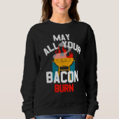 Sweatshirt Bacon Grill Burning (Devant)