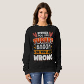 Sweatshirt Bacon soit vous aimez le bacon de dinde soit vous (Devant entier)