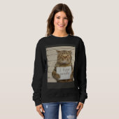 Sweatshirt Bad Cat I Hate People (Devant entier)