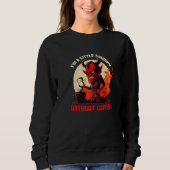 Sweatshirt Bad-tempered Devil - Grumpy Without Coffee Premium (Devant)
