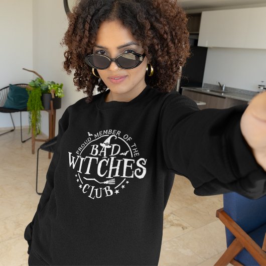 Sweatshirt Bad Witches Club, Fun Halloween