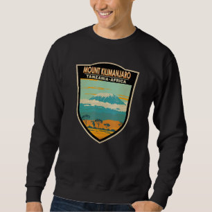 Sweatshirt Badge Afrique du Kilimandjaro Tanzanie