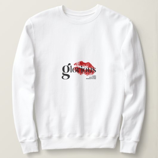 Sweatshirt Badge d'identification de logo de studio Bleu & Bl (Design devant)