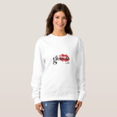 Sweatshirt Badge d'identification de logo de studio Bleu & Bl (Devant entier)