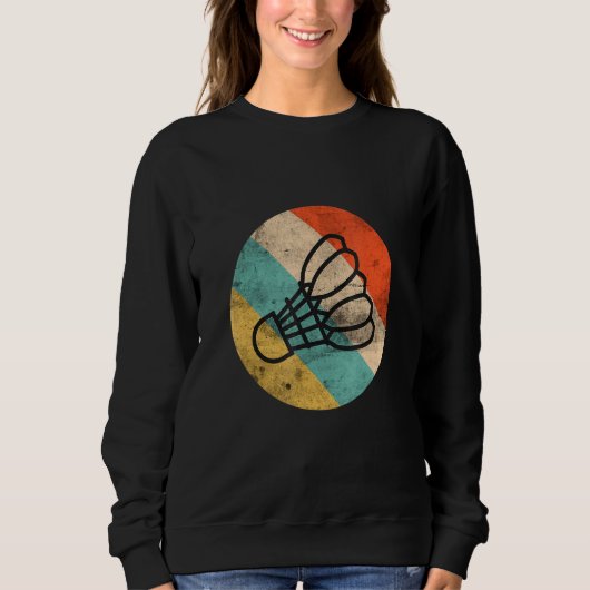 Sweatshirt Badminton Badminton Ball Shuttlecock (Devant)