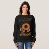 Sweatshirt Bagel Baker Roll  Ring Shaped Baked Jewish Bread B (Devant entier)