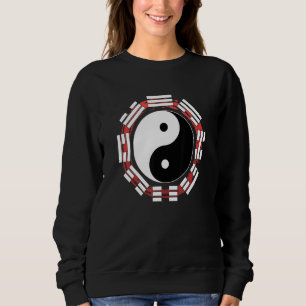 Sweatshirt Bagua Zhang Yin Yang Chinese Aartis Arts Red Circ