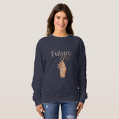 Sweatshirt Bague élégante pour femmes 'Future Mrs' Diamond (Devant entier)