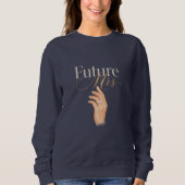 Sweatshirt Bague élégante pour femmes 'Future Mrs' Diamond (Devant)
