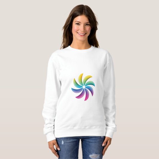 Sweatshirt Bague ronde couleur (Devant entier)