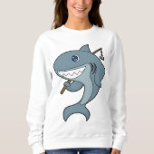 Sweatshirt Baguette de pêche du requin (Devant)