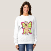 Sweatshirt Baguette magique papillon (Devant entier)
