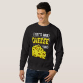 Sweatshirt Baguettes de fromage Vegan Funny Puns (Devant entier)