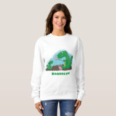 Sweatshirt Baguettes mignonnes grillant des marshmallows dess (Devant entier)