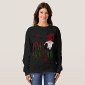 Sweatshirt Bah Humbug Gnome Red Plaid Grumpy Holiday Christma (Devant entier)