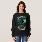 Sweatshirt Bahamas 50th Independence Bahamian Flag Nassau Bah (Devant entier)