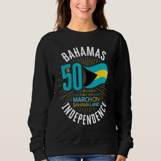 Sweatshirt Bahamas 50th Independence Bahamian Flag Nassau Bah (Devant)