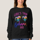 Sweatshirt Bahamas Caribe 2023 Girls Trip Sunglasses Summer G (Devant)