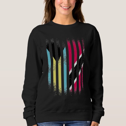 Sweatshirt Bahamas Flag Trinidad&Tobago Grown Country Flags S (Devant)