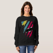 Sweatshirt Bahamas Flag Trinidad&Tobago Grown Patriot Country (Devant entier)