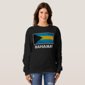Sweatshirt Bahamian Bahamas Flag (Devant entier)