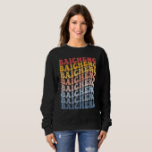 Sweatshirt Baicheng City Groovy Retro (Devant entier)
