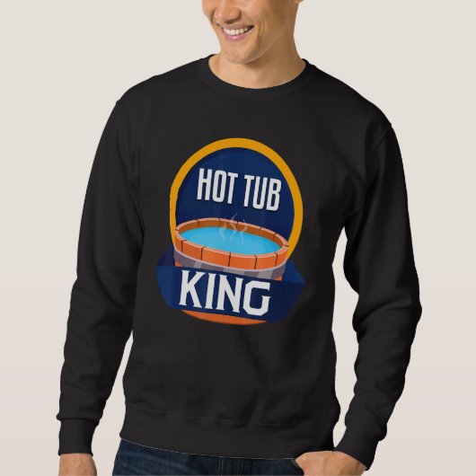 Sweatshirt Bain chaud amusant King Relax Spa Sauna Party Hot (Devant)