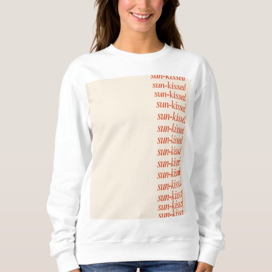Sweatshirt baisé soleil esthétique mignon moderne (Devant)