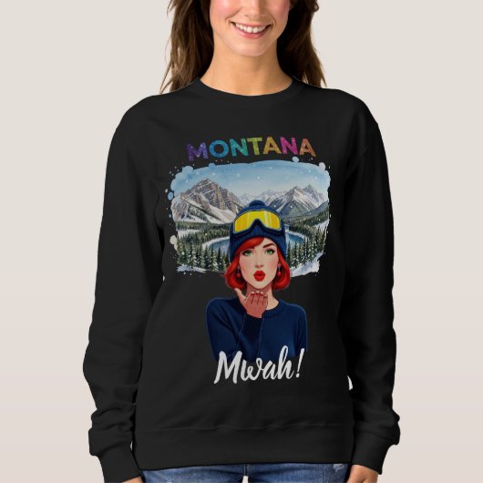 Sweatshirt Baiser Montana (Devant)