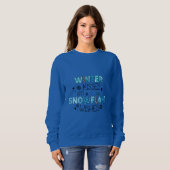 Sweatshirt Baisers D'Hiver Et Flammes De Neige (Devant entier)