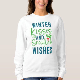 Sweatshirt Baisers d'hiver et voeux de flocons-51963 T-Shirt