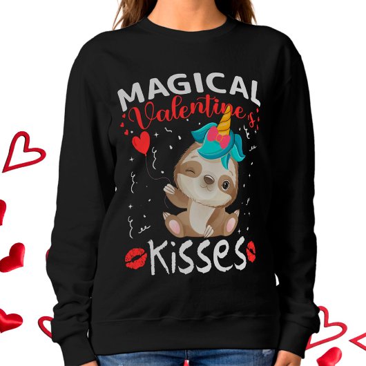 Sweatshirt Baisers Magiques de la Saint-Valentin