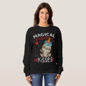 Sweatshirt Baisers Magiques de la Saint-Valentin (Devant entier)