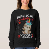 Sweatshirt Baisers Magiques de la Saint-Valentin (Devant)