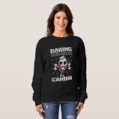 Sweatshirt Baking Cupcake Cardio Bakou Cute Muffin Cuisine Q (Devant entier)