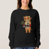 Sweatshirt Baking Gate Gwrong Cow Chef Cuisinier Cuisinier Cu (Devant)