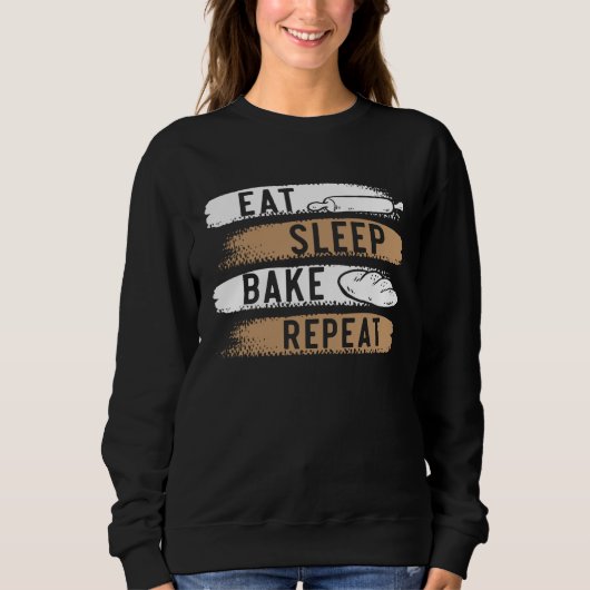 Sweatshirt Baking  Pastries Confectionery Baker Bake  3 (Devant)